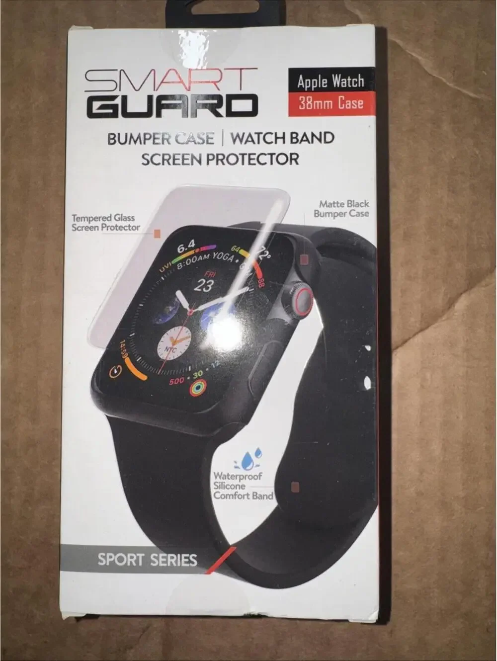 Smart Guard 3in1 Bumper Case, Watch Band,& Screen Protector for Apple Watch 38mm